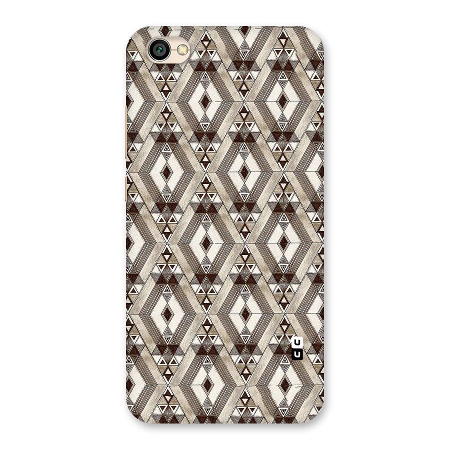 Brown Abstract Design Back Case for Redmi Y1 Lite