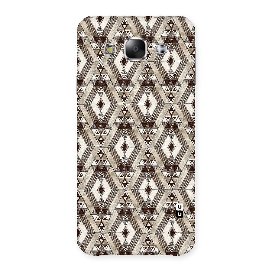 Brown Abstract Design Back Case for Samsung Galaxy E5