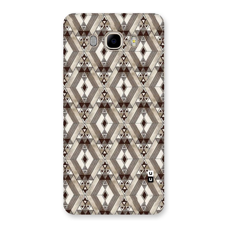 Brown Abstract Design Back Case for Samsung Galaxy J7 2016