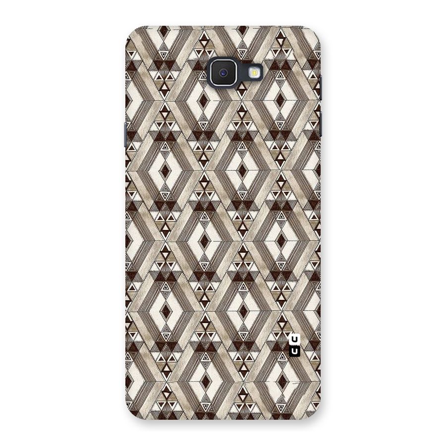 Brown Abstract Design Back Case for Samsung Galaxy J7 Prime
