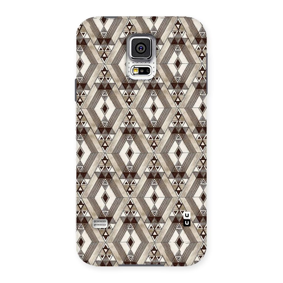 Brown Abstract Design Back Case for Samsung Galaxy S5