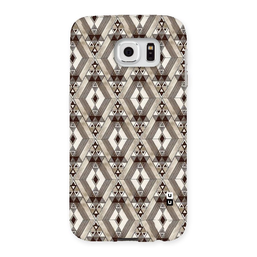 Brown Abstract Design Back Case for Samsung Galaxy S6