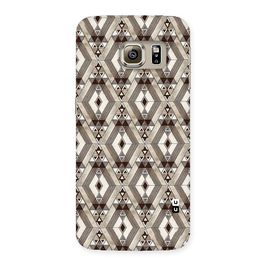 Brown Abstract Design Back Case for Samsung Galaxy S6 Edge