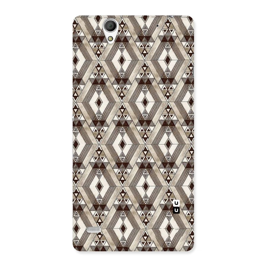 Brown Abstract Design Back Case for Sony Xperia C4