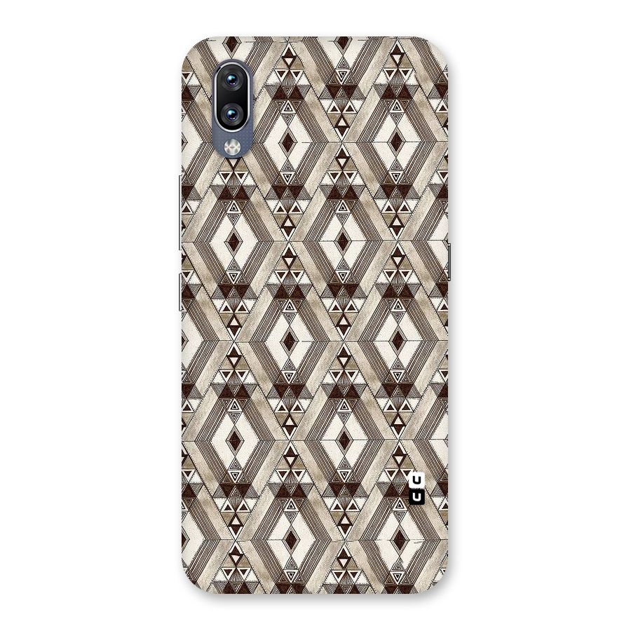 Brown Abstract Design Back Case for Vivo NEX