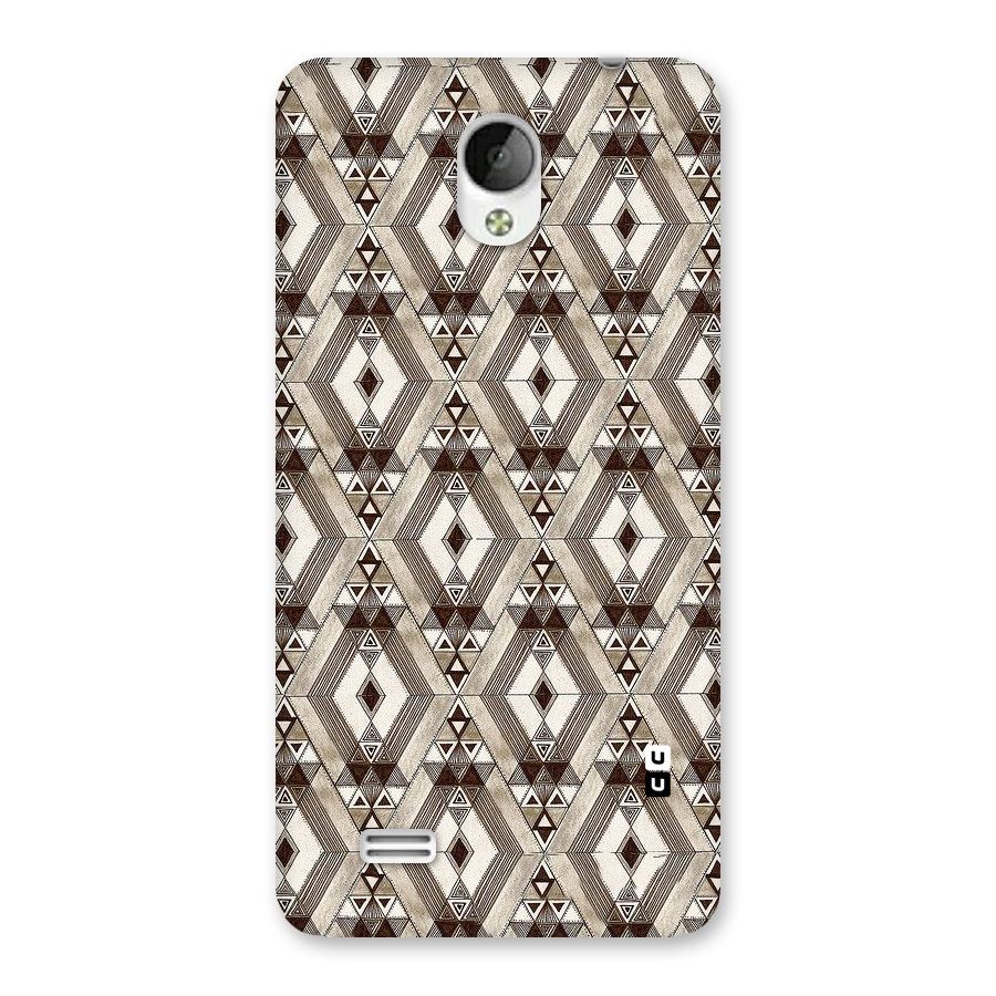 Brown Abstract Design Back Case for Vivo Y21