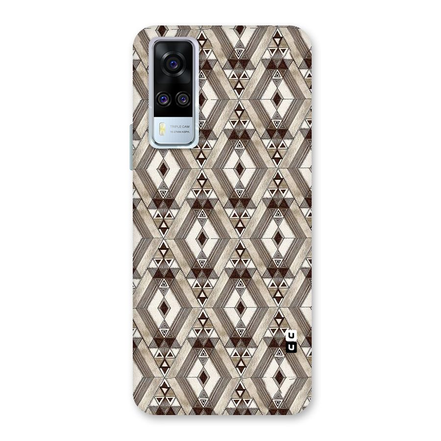 Brown Abstract Design Back Case for Vivo Y31