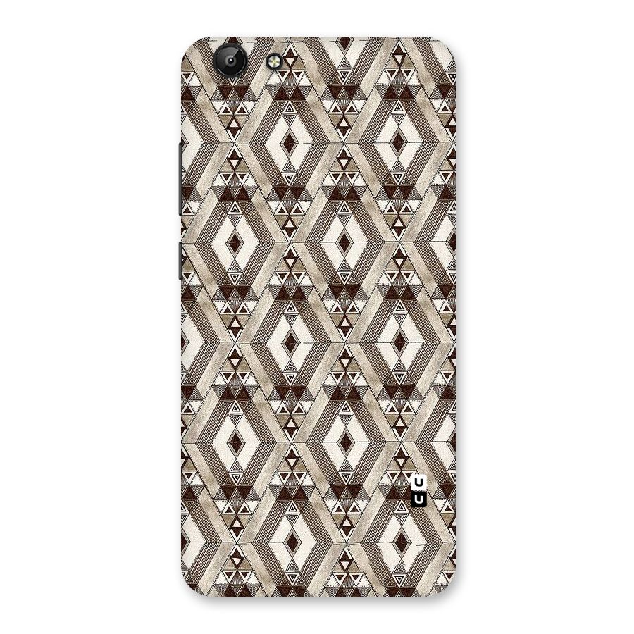 Brown Abstract Design Back Case for Vivo Y69