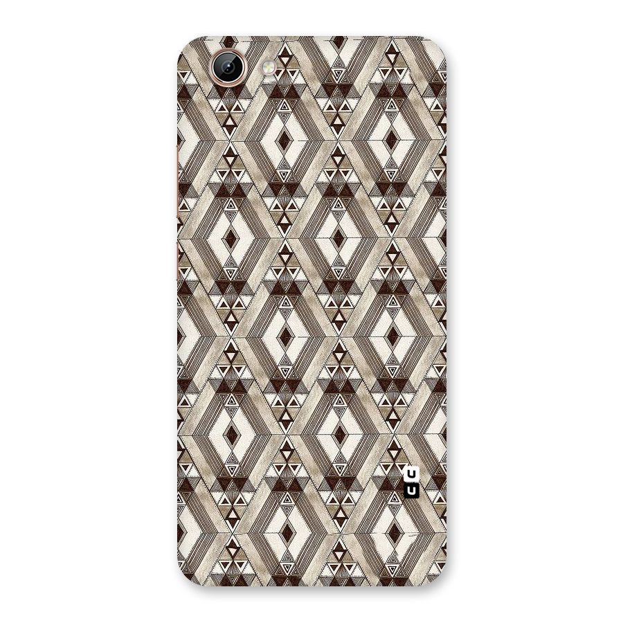 Brown Abstract Design Back Case for Vivo Y71