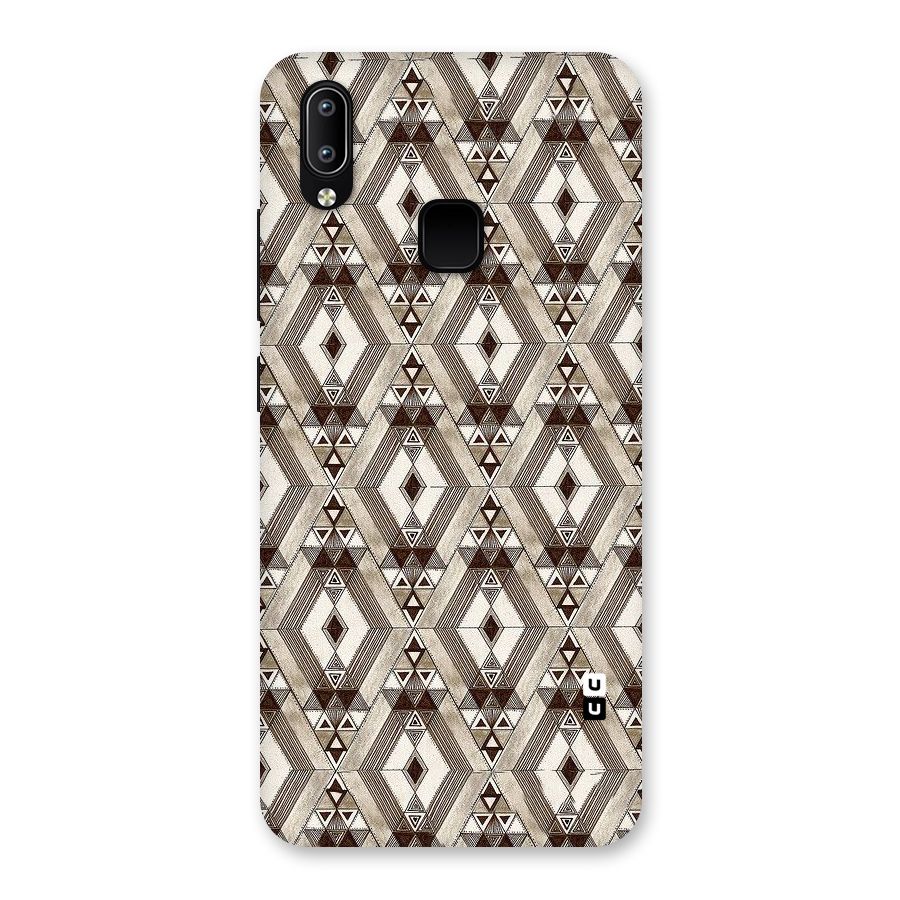 Brown Abstract Design Back Case for Vivo Y93