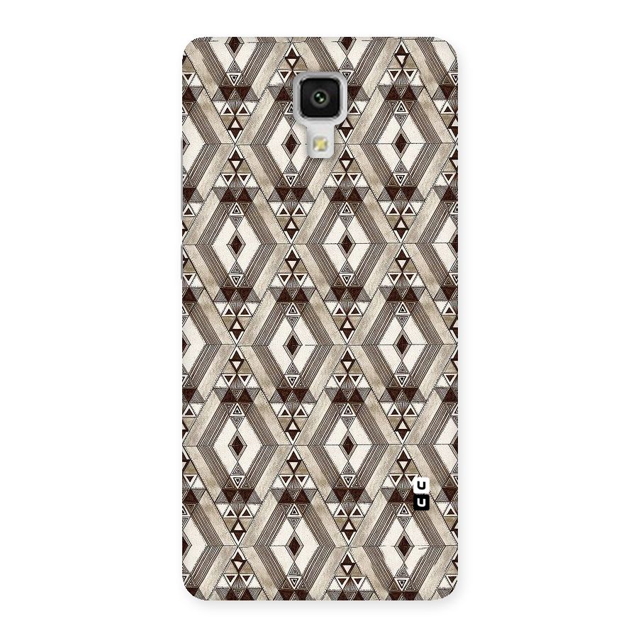 Brown Abstract Design Back Case for Xiaomi Mi 4
