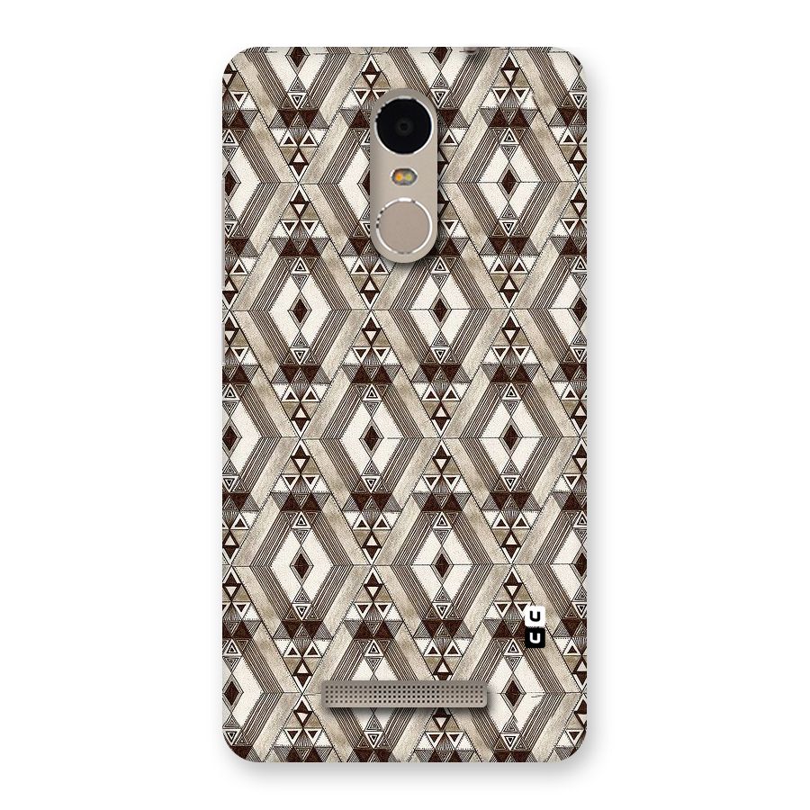 Brown Abstract Design Back Case for Xiaomi Redmi Note 3