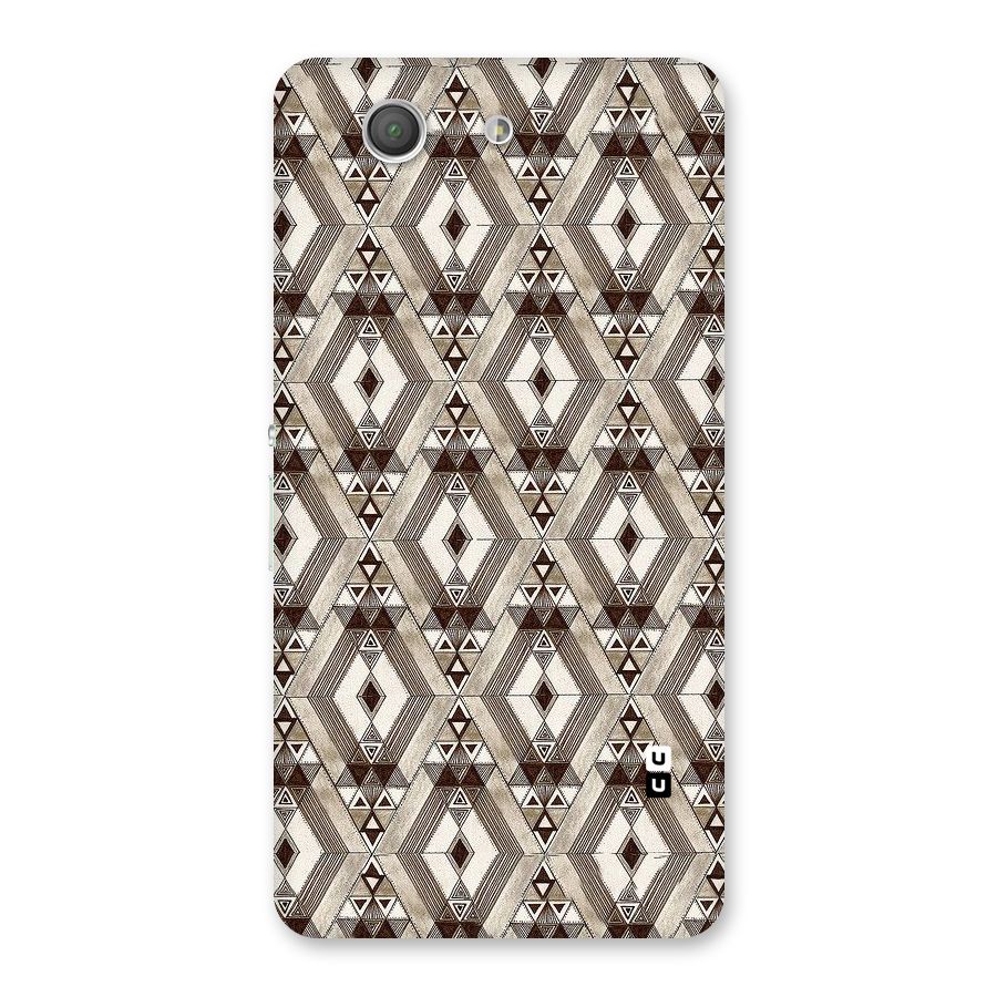 Brown Abstract Design Back Case for Xperia Z3 Compact