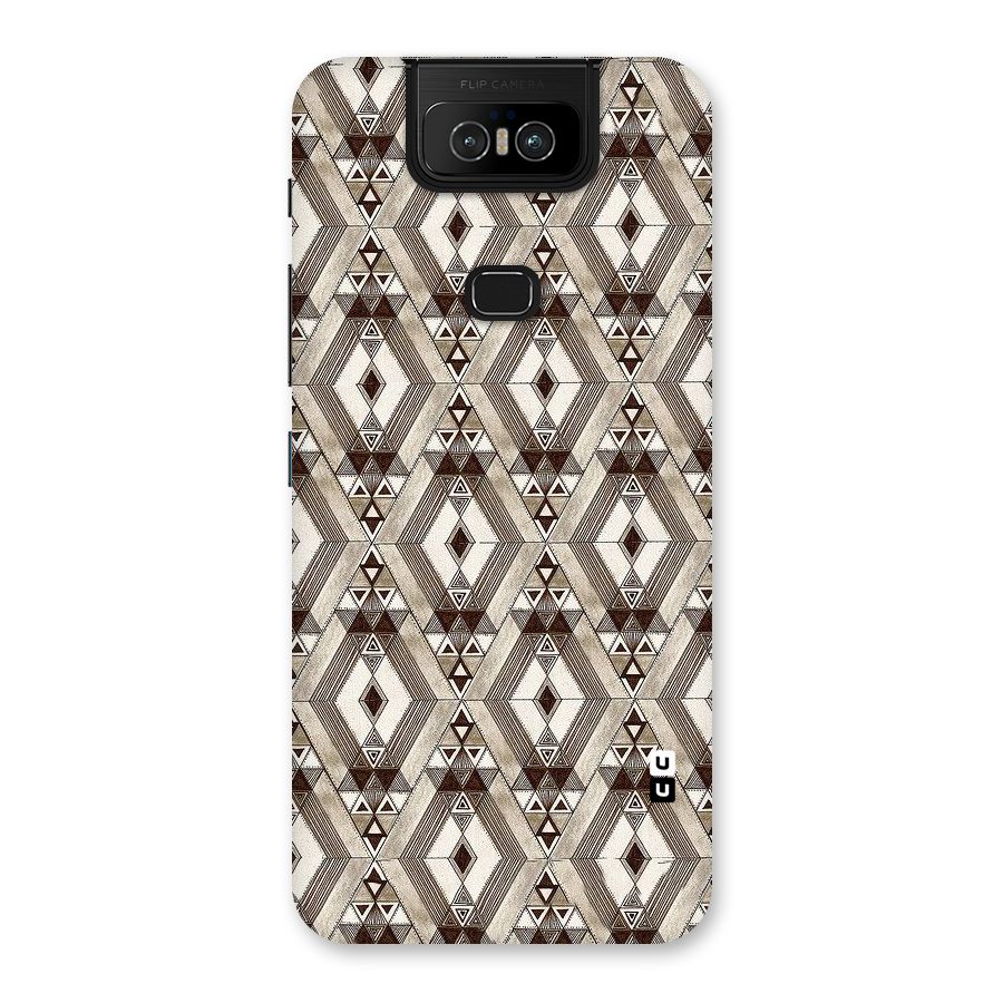 Brown Abstract Design Back Case for Zenfone 6z