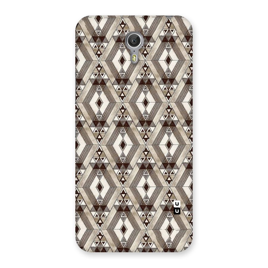 Brown Abstract Design Back Case for Zuk Z1