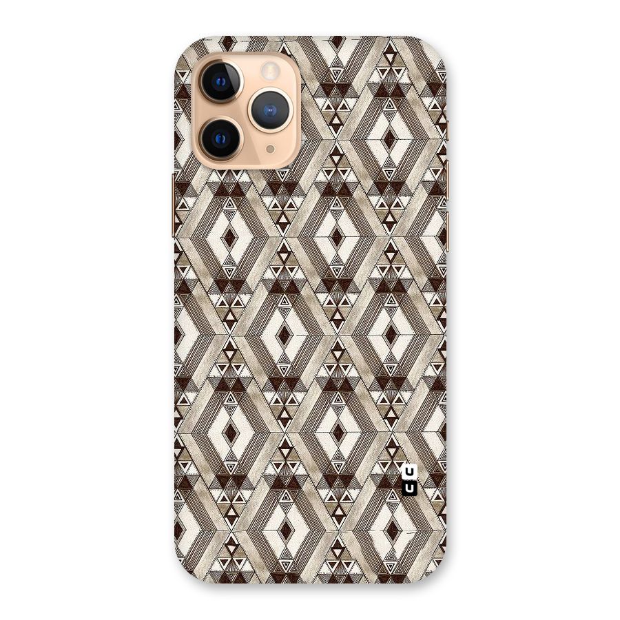 Brown Abstract Design Back Case for iPhone 11 Pro