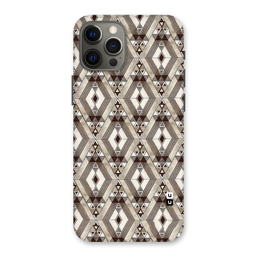 Brown Abstract Design Back Case for iPhone 12 Pro Max