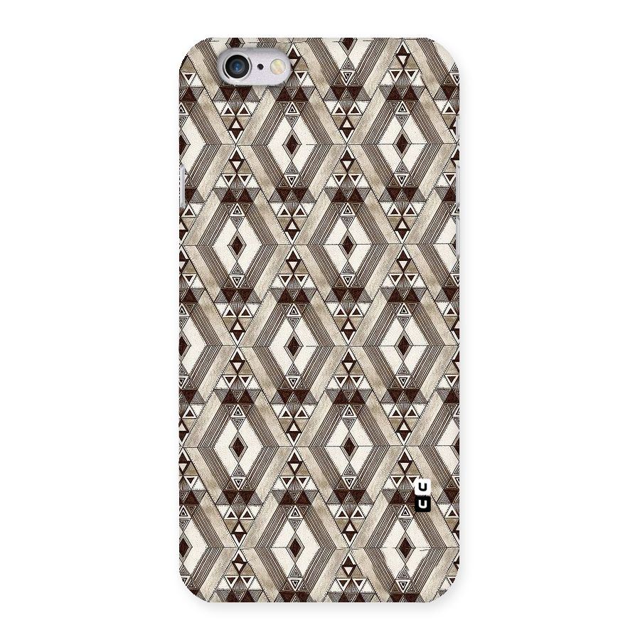 Brown Abstract Design Back Case for iPhone 6 6S