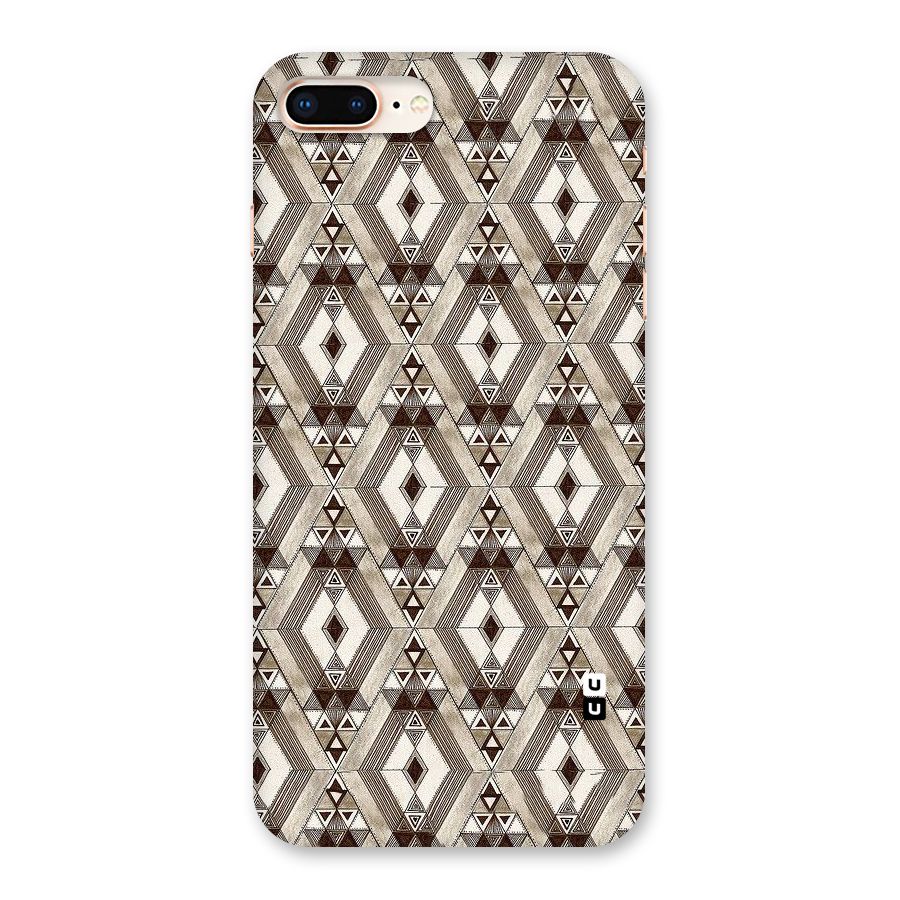 Brown Abstract Design Back Case for iPhone 8 Plus