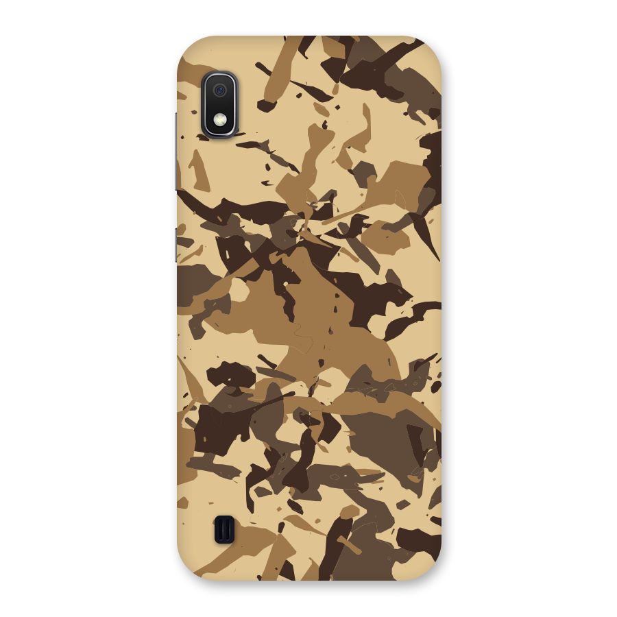 Brown Camouflage Army Back Case for Galaxy A10