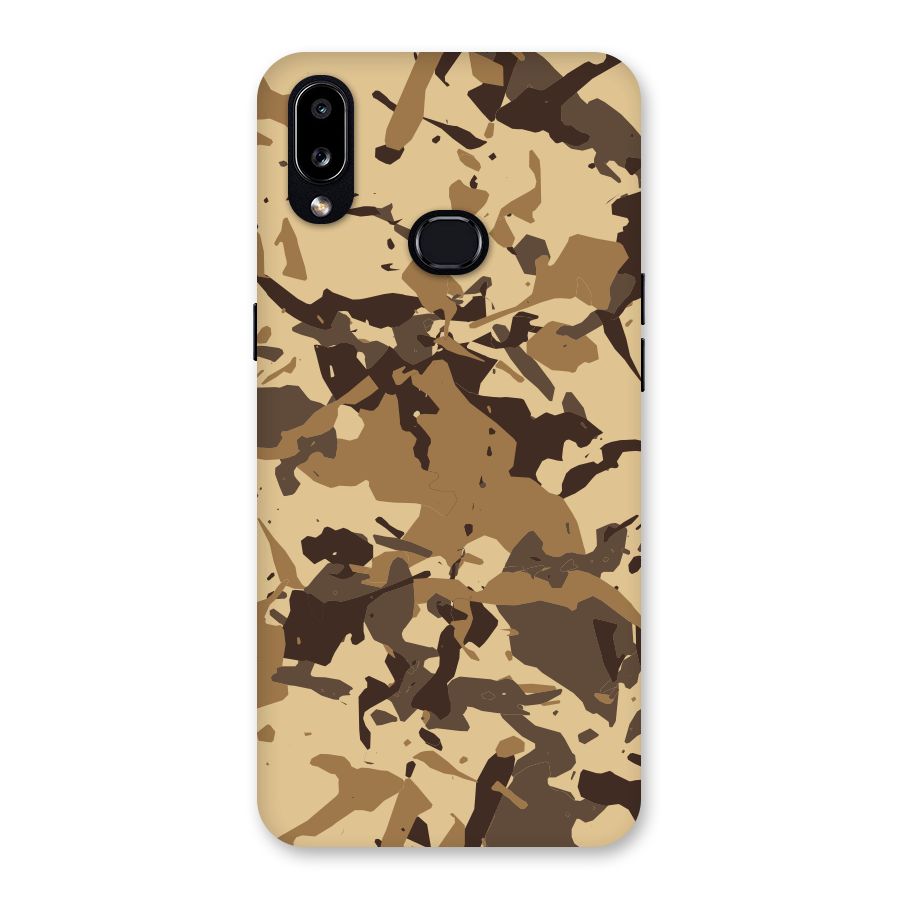 Brown Camouflage Army Back Case for Galaxy A10s