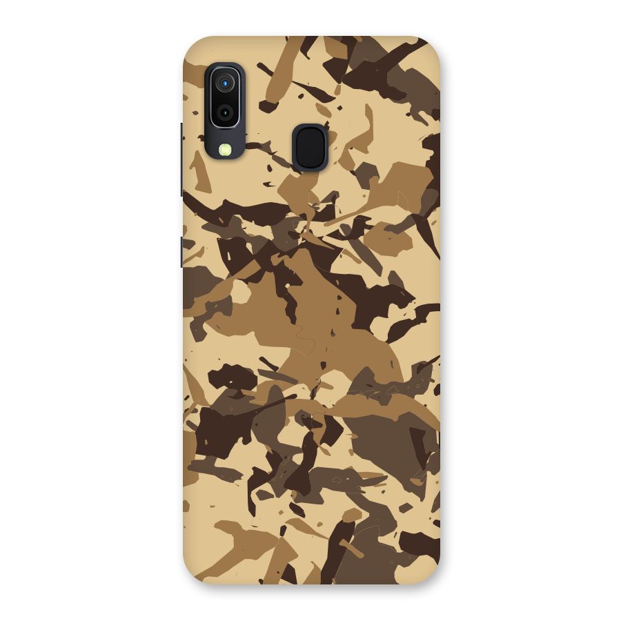 Brown Camouflage Army Back Case for Galaxy A30