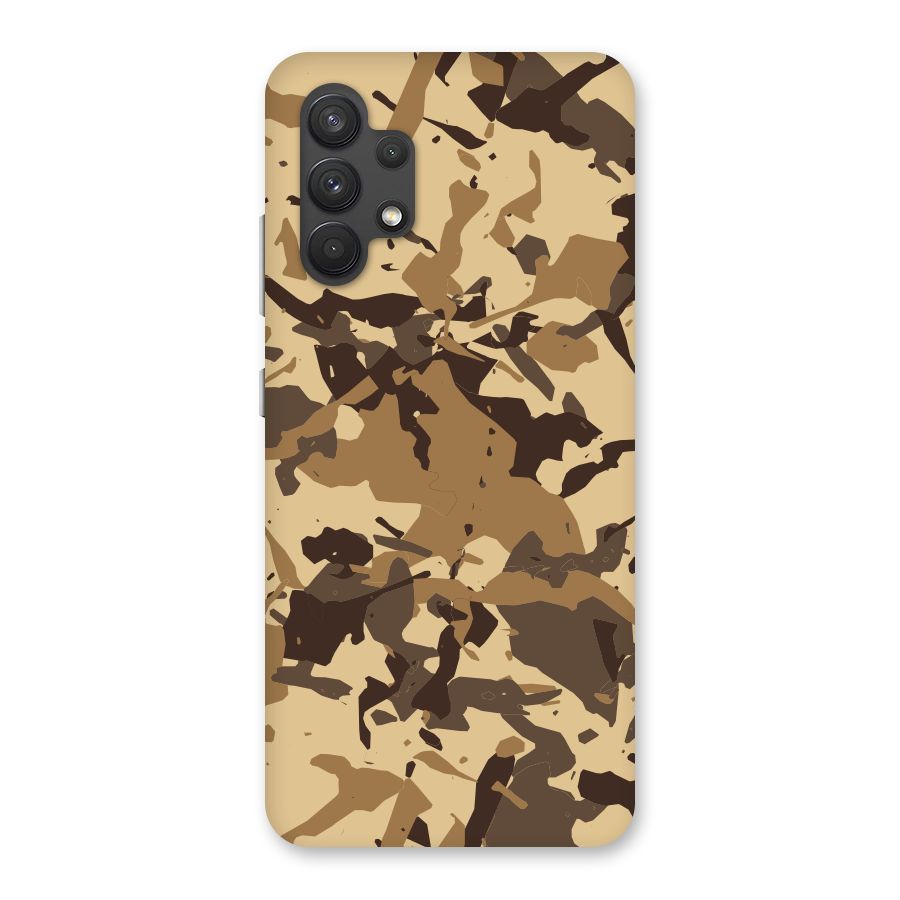 Brown Camouflage Army Back Case for Galaxy A32