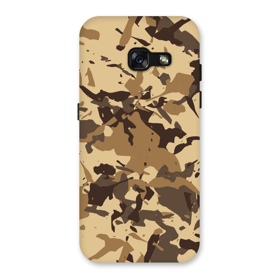 Brown Camouflage Army Back Case for Galaxy A3 (2017)