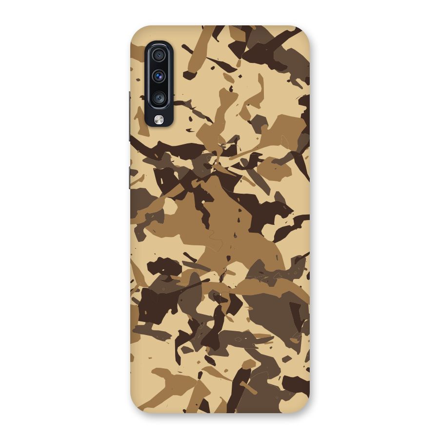 Brown Camouflage Army Back Case for Galaxy A70