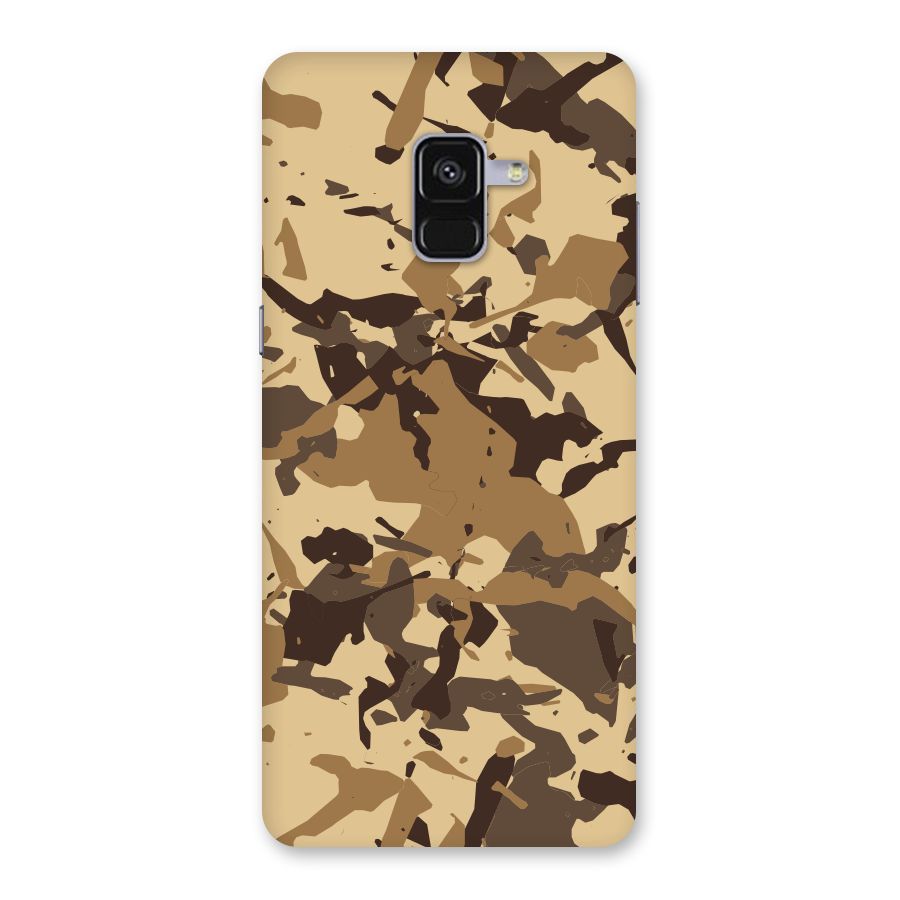 Brown Camouflage Army Back Case for Galaxy A8 Plus