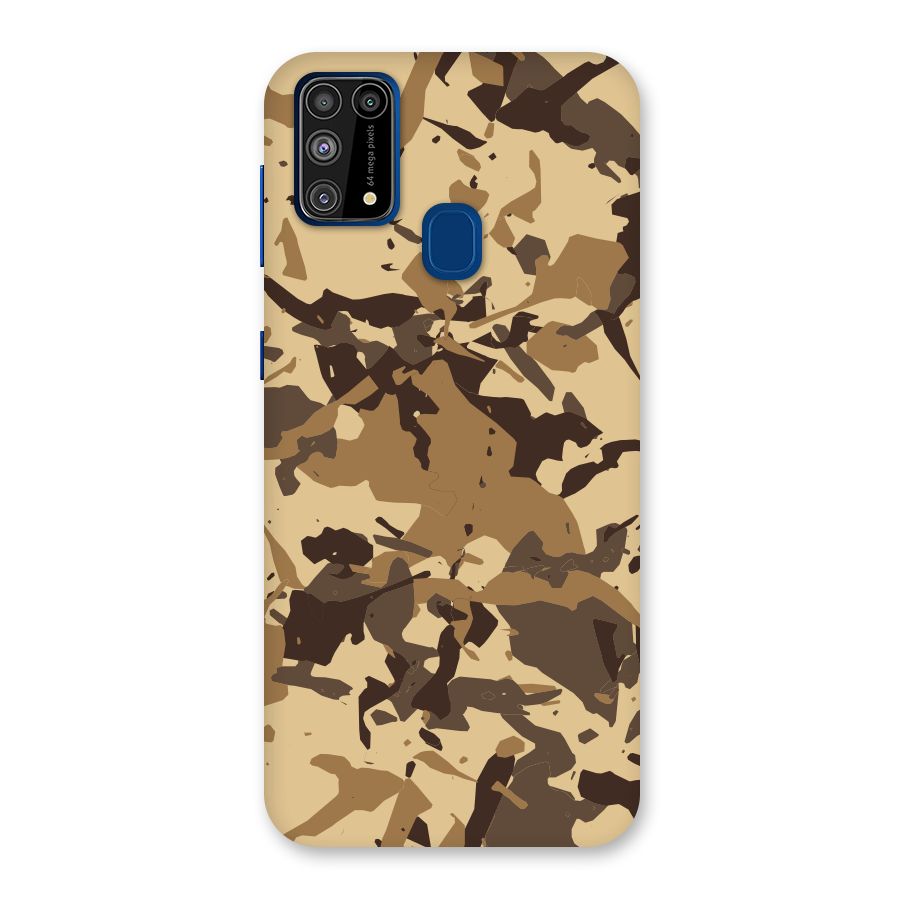Brown Camouflage Army Back Case for Galaxy F41
