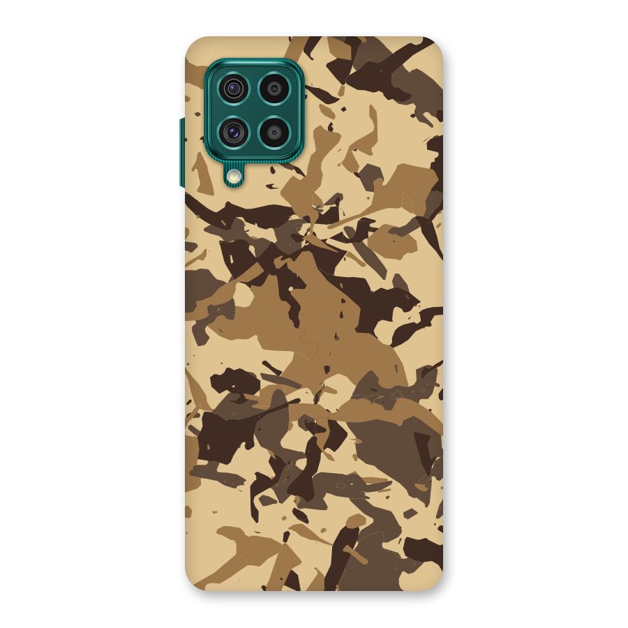 Brown Camouflage Army Back Case for Galaxy F62