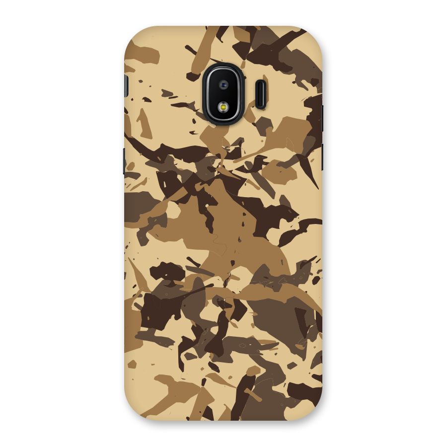 Brown Camouflage Army Back Case for Galaxy J2 Pro 2018