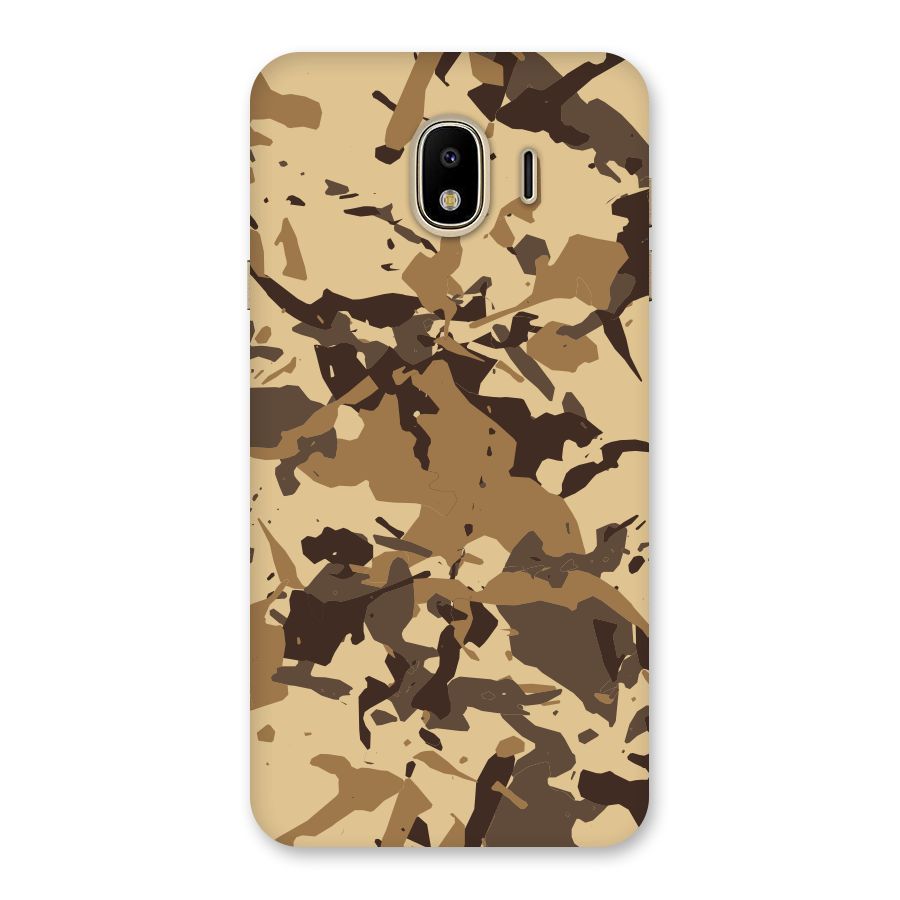 Brown Camouflage Army Back Case for Galaxy J4