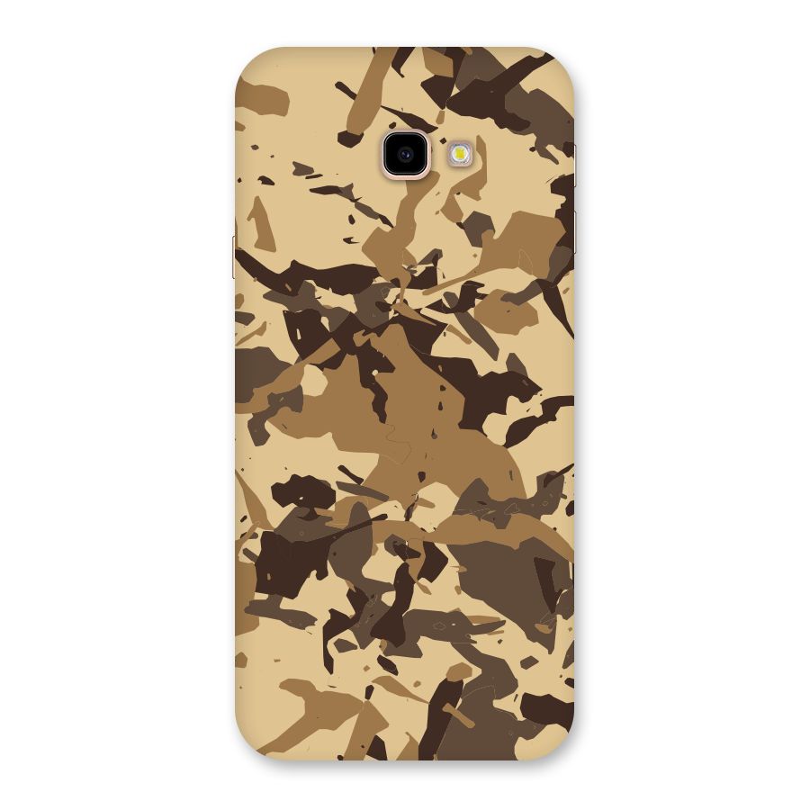 Brown Camouflage Army Back Case for Galaxy J4 Plus