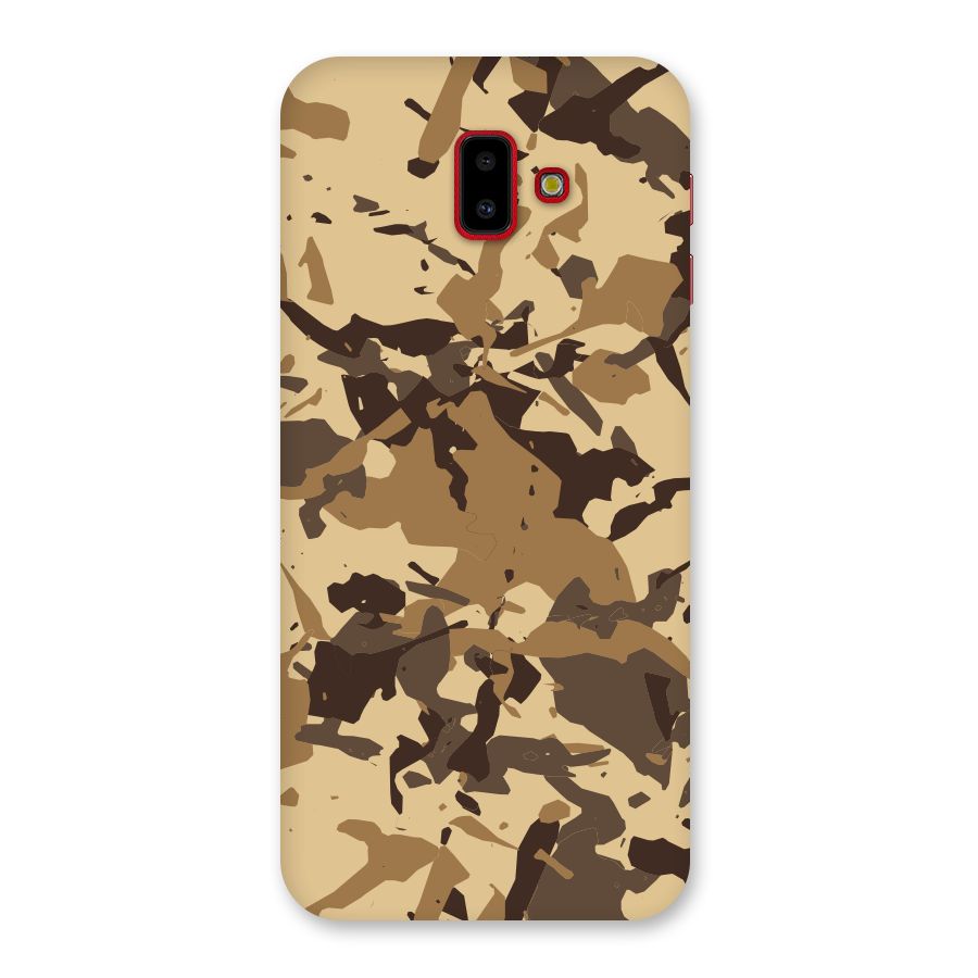 Brown Camouflage Army Back Case for Galaxy J6 Plus