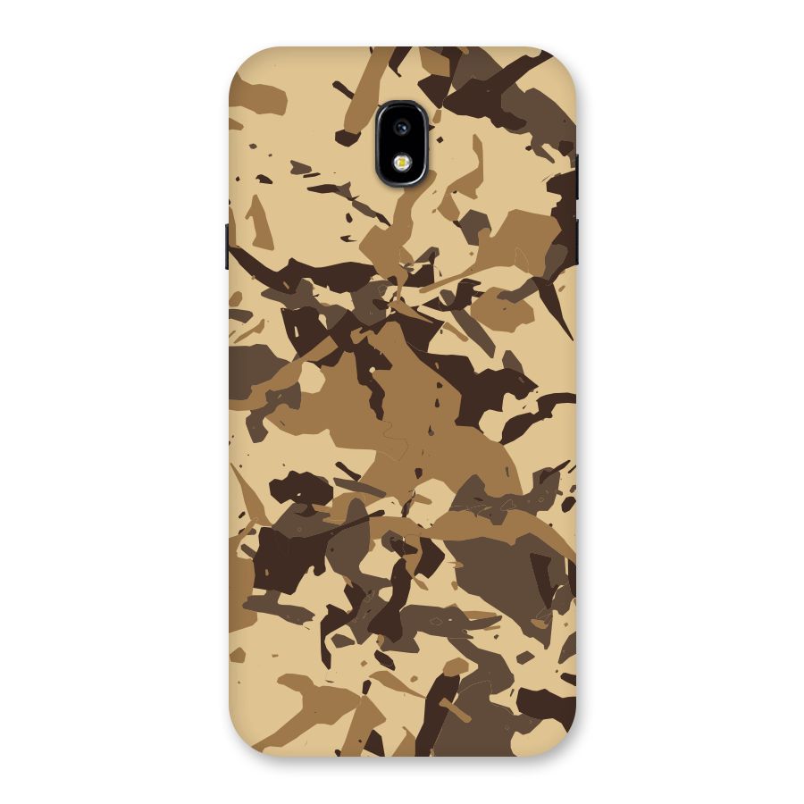 Brown Camouflage Army Back Case for Galaxy J7 Pro
