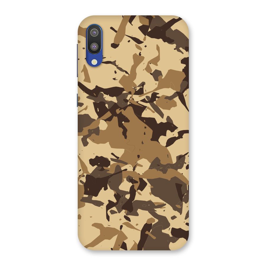 Brown Camouflage Army Back Case for Galaxy M10