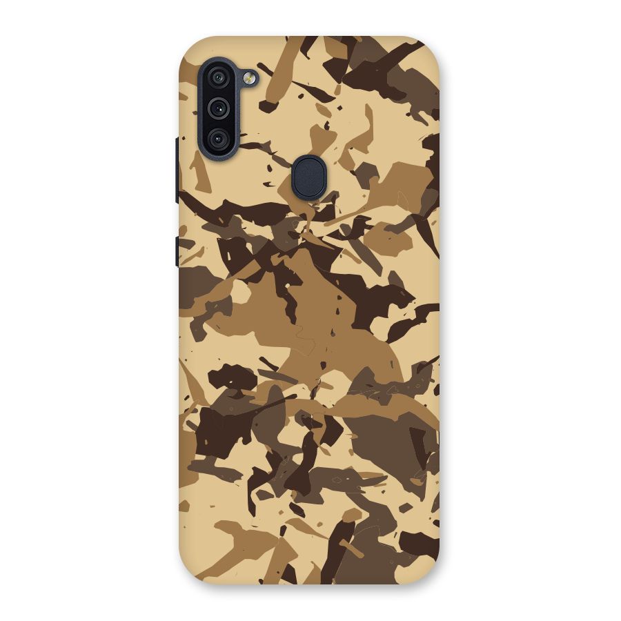 Brown Camouflage Army Back Case for Galaxy M11
