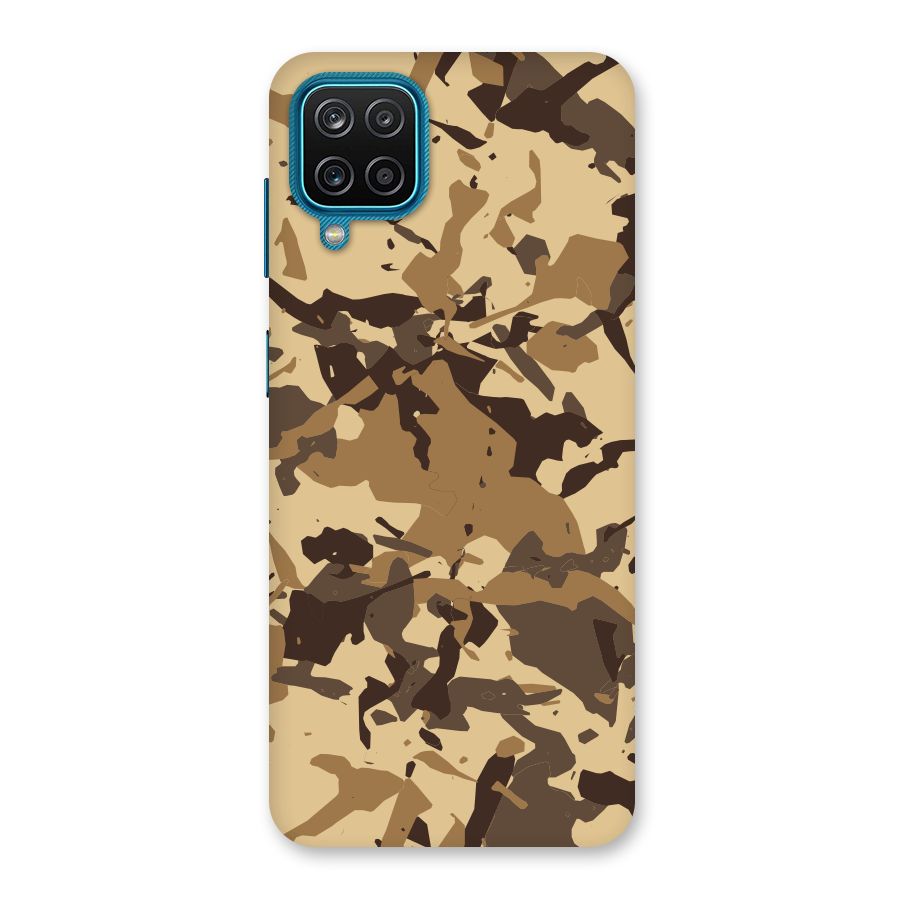 Brown Camouflage Army Back Case for Galaxy M12