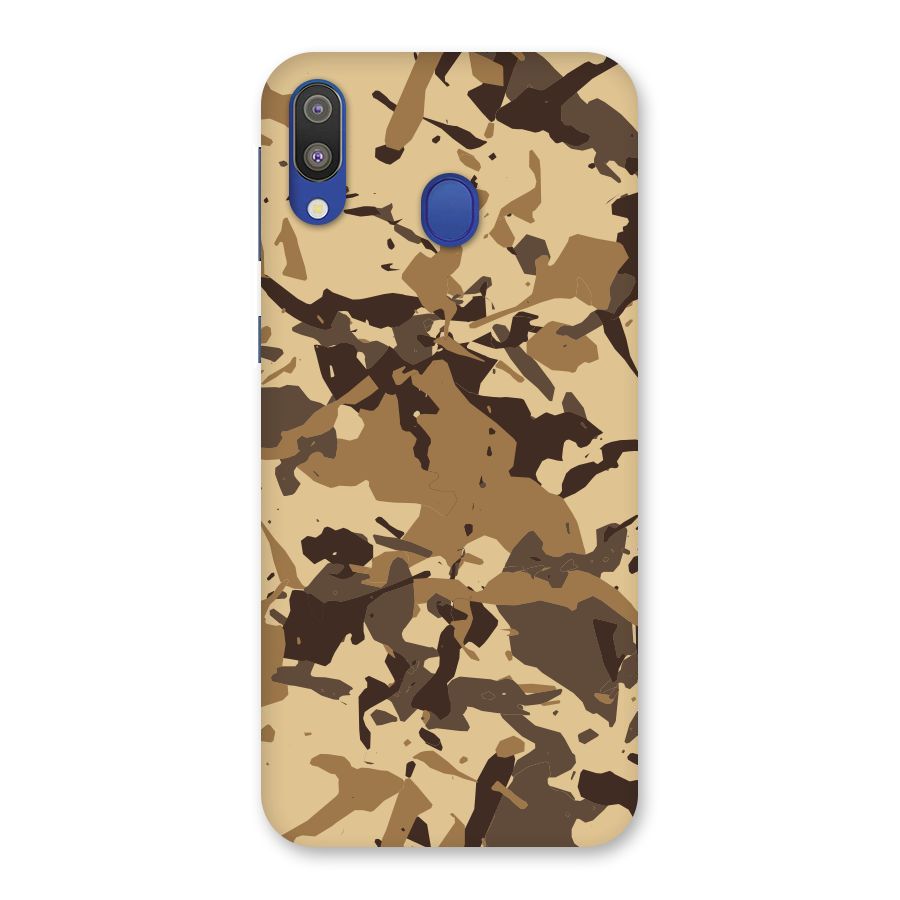 Brown Camouflage Army Back Case for Galaxy M20