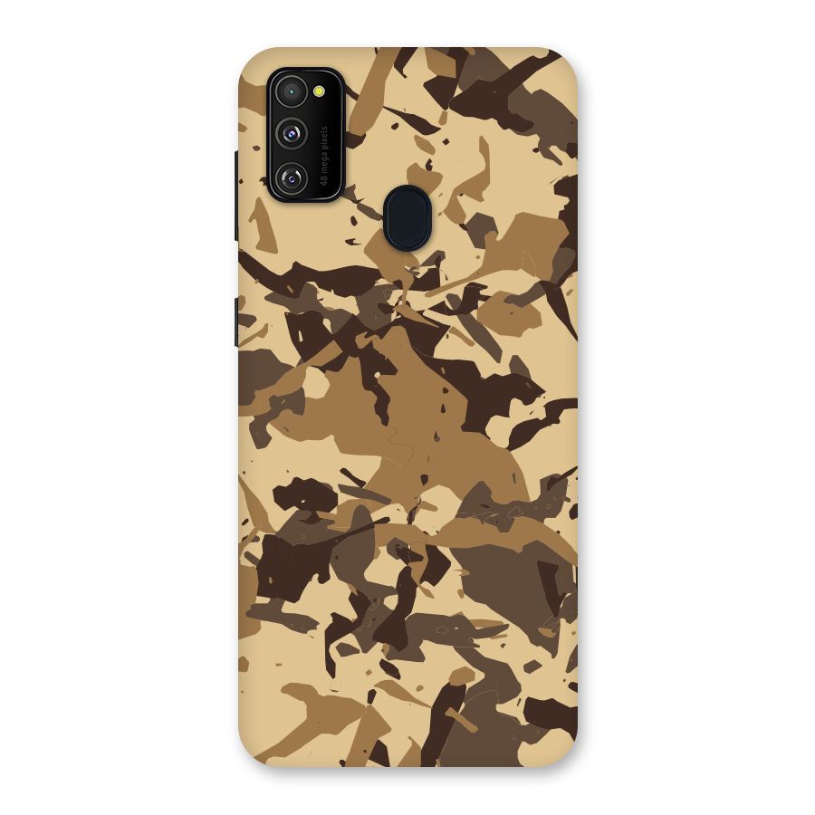 Brown Camouflage Army Back Case for Galaxy M30s