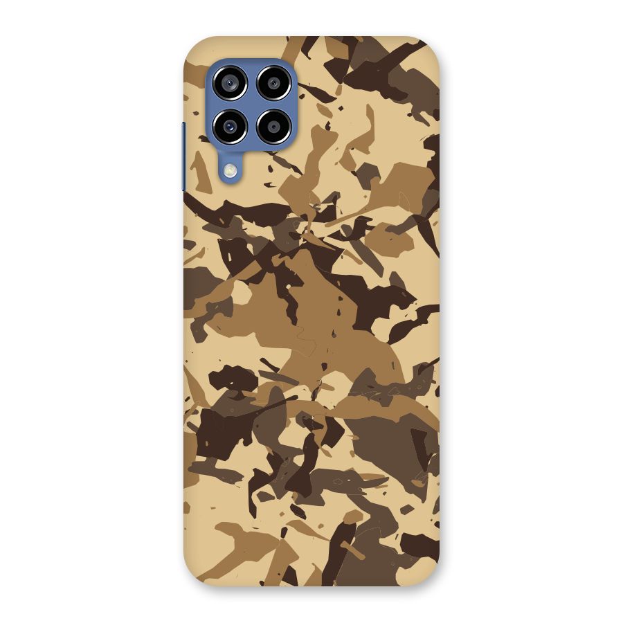 Brown Camouflage Army Back Case for Galaxy M53 5G