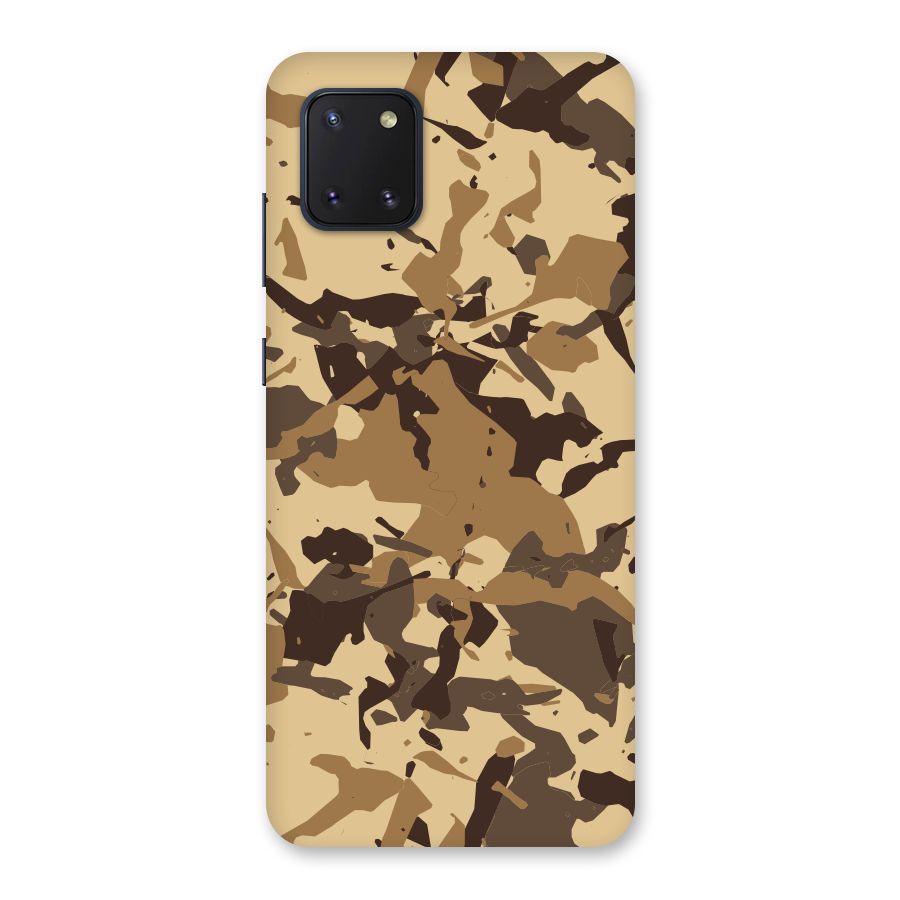 Brown Camouflage Army Back Case for Galaxy Note 10 Lite