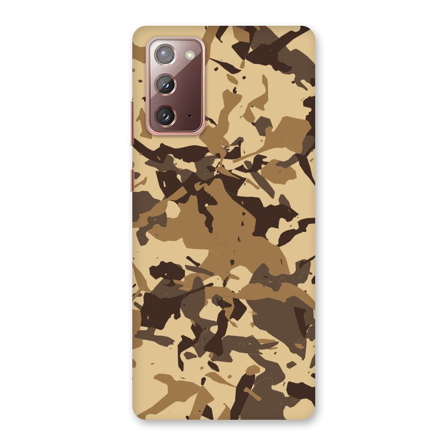Brown Camouflage Army Back Case for Galaxy Note 20