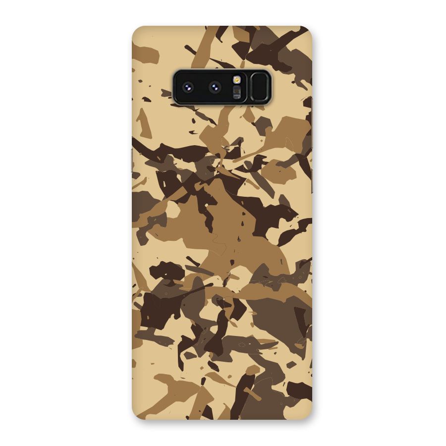 Brown Camouflage Army Back Case for Galaxy Note 8