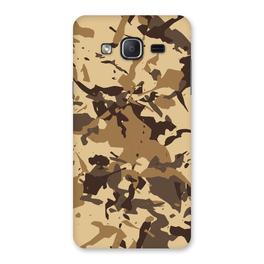 Brown Camouflage Army Back Case for Galaxy On7 Pro