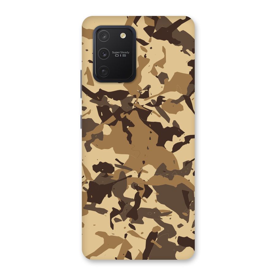 Brown Camouflage Army Back Case for Galaxy S10 Lite