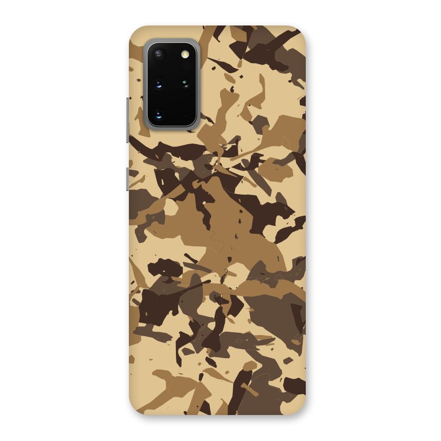 Brown Camouflage Army Back Case for Galaxy S20 Plus