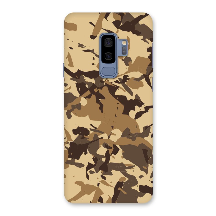 Brown Camouflage Army Back Case for Galaxy S9 Plus